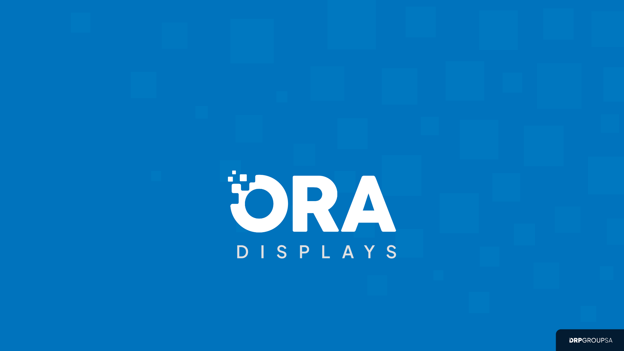 Identidad institucional de ORA Displays con respaldo de DRP Group
